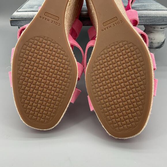 NEW Cole Haan Women’s Crystal Wedge Sandals Pink Size 9.5B - Picture 10 of 10